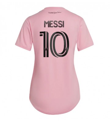 Lacne Ženy Futbalové dres Inter Miami Lionel Messi #10 2023-24 Krátky Rukáv - Domáci